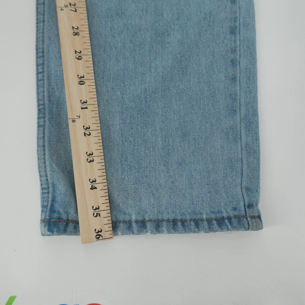 Levi's 550 Relaxed Fit Jeans Mens W34 L36 Light Wash Blue Tapered Leg Denim